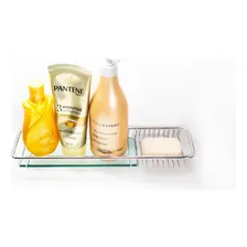 Porta Shampoo C/saboneteira Inox Qualidade Kit 2 Peças Foto mini 4