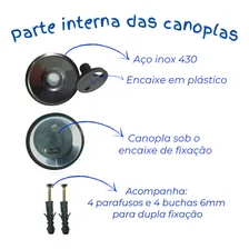 Porta shampoo de canto em vidro temperado 6mm dupla fixação Paradise Imports Prateado Foto mini 4