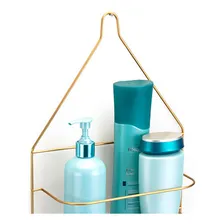Porta Shampoo E Saboneteira Master Dourado - Arthi Foto mini 2
