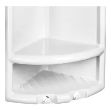 Porta Shampoo Pvc Herc Branco 4010 Foto mini 3