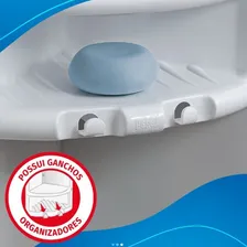 Porta Shampoo Pvc Herc Branco 4010 Foto mini 2