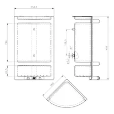 Porta Shampoo Pvc Herc Branco 4010 Foto mini 4