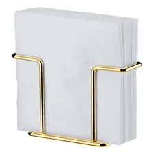 Porta Suporte Guardanapos Aço Dourado 1155dd Future Foto  mini 1