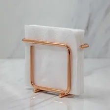 Porta Suporte Guardanapos Pequenos Rosé Gold 1192rg Future Cor Amarelo Foto mini  2