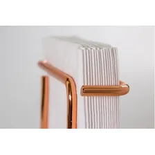 Porta Suporte Guardanapos Pequenos Rosé Gold 1192rg Future Cor Amarelo Foto mini 4