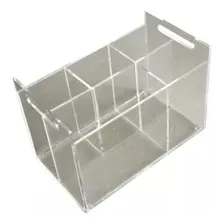 Porta Talher Acrílico 5 Divisórias Organiza Mesa Posta Foto  mini 1