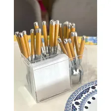 Porta Talher Acrílico 5 Divisórias Organiza Mesa Posta Foto mini  3