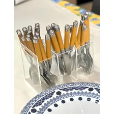 Porta Talher Acrílico 5 Divisórias Organiza Mesa Posta Foto mini 4
