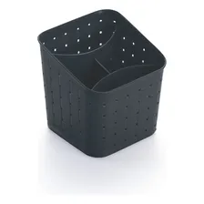 Porta talher escorredor preto com divisorias para cozinha Dasplast Foto  mini 1