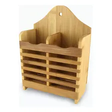 Porta Talher Fabricado Em Bambu Material Natural Higiênico Foto mini 3