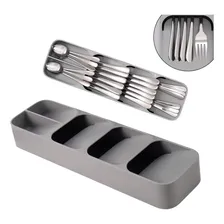 Porta Talher Para Gavetas Plástico Compacto 5 Divisórias Foto mini 1