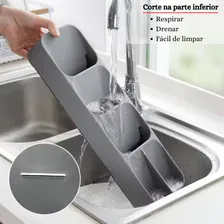 Porta Talher Para Gavetas Plástico Compacto 5 Divisórias Foto mini 4