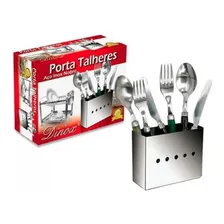Porta Talheres Aço Inox - Colher Faca Garfo Escorredor Pia Foto mini 1