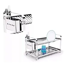 Porta Talheres Aço Inox - Colher Faca Garfo Escorredor Pia Foto mini 3