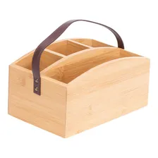 Porta Talheres Com Alça Em Couro Ecokitchen Bambu Mimo Style Foto mini 1