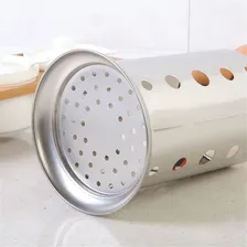 Porta Talheres Escorredor Inox Vazado Cozinha Foto mini 4