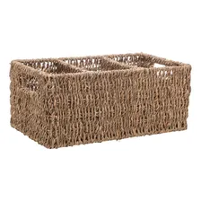 Porta Talheres Organizador De Sisal 33x19x14cm Wolff Cor Marrom Foto mini  2