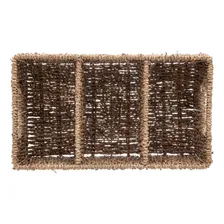 Porta Talheres Organizador De Sisal 33x19x14cm Wolff Cor Marrom Foto mini 4
