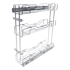 Porta temperos latas e 贸leo triplo deslizante inox Jomer 3394 Foto mini 1