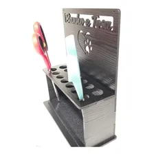 Porta Tesouras Banho E Tosa Preto Foto mini  3