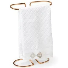Porta Toalha De Bancada Lavabo Premium Rose Gold Foto  mini 1
