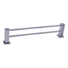 Porta Toalha De Banho Duplo 51cm Inox Premium Pr4090 Ducon Cor Cromado Foto mini 2