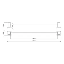 Porta Toalha De Rosto 40cm Inox Gold Go5049 Ducon Metais Foto mini  2