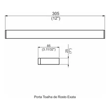 Porta Toalha Rosto - Exata Foto mini 2