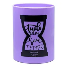 Porta Treco Canetas Studygram Lettering Newpen Roxo Foto mini 1