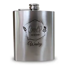 Porta Whisky - Cantil Bolso Personalizados Inox 7oz/200ml Variados Foto mini 1