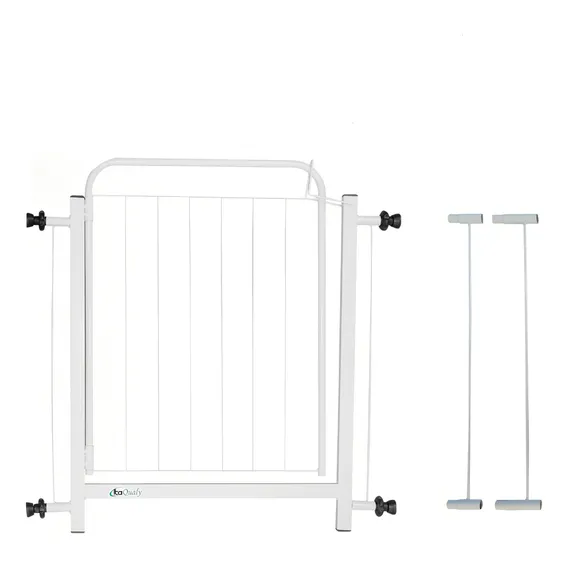 Portão Grade Para Cachorro Pet Bebê Porta De 78cm A 92cm Cor Branco Foto 1