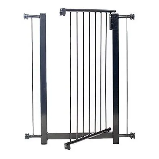 Portão Pet Grade Criança Clássico Plus Preto Pet 70cm Foto 1