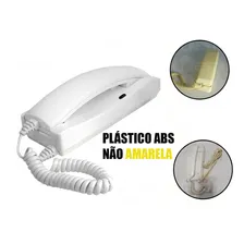 Porteiro Interfone Residencial Eletronico Inviolavel Pt-270 Cor Branco 110/220 Foto mini 2