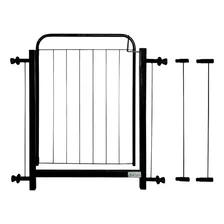 Portão Grade Para Cachorro Pet Bebê Porta De 78cm A 92cm Cor Preto Foto  mini 1