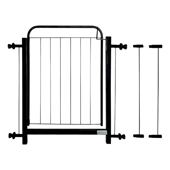 Portão Grade Para Cachorro Pet Bebê Porta De 78cm A 92cm Cor Preto Foto 1