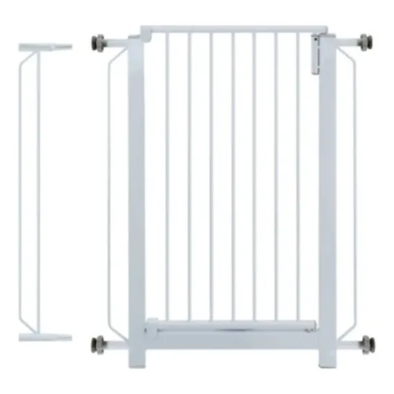 Portão Pet Cachorro Criança Grade Porta Escada Extensor Fit Cor Branco Foto 1