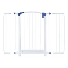 Portão Pet Grade Criança Tubline Kit One Trava C/ Extensores Cor Branco Foto mini 1
