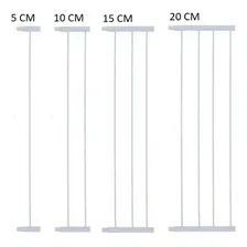 Portão Pet Grade Segurança 84cm + Extensor 10cm Criança Bebê Cor Branco Foto mini  3