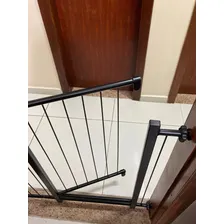 Portão Pet Grade Segurança com Travas 145cm a 149cm Cor Preto Jostech Foto mini 4