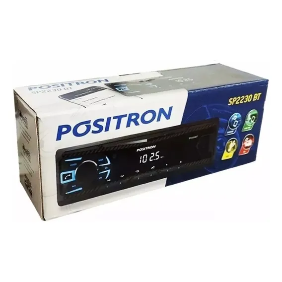 P贸sitron SP2230BT automotivo preto com USB Foto 1
