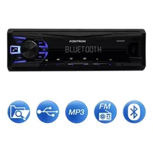 P贸sitron SP2230BT automotivo preto com USB Foto mini 4