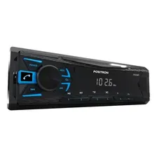 P贸sitron SP2230BT automotivo preto com USB Foto mini 2