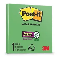 Post-it Verde Limão 90 Folhas 76x76mm - 3m Foto mini 1