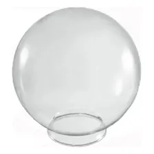 Poste Jardim 2,00m Globo De Vidro Transparente P18 Branco Foto mini 3