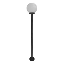 Poste Para Jardim Com Globo 15x30 Alumínio Preto 2,16m Foto  mini 1