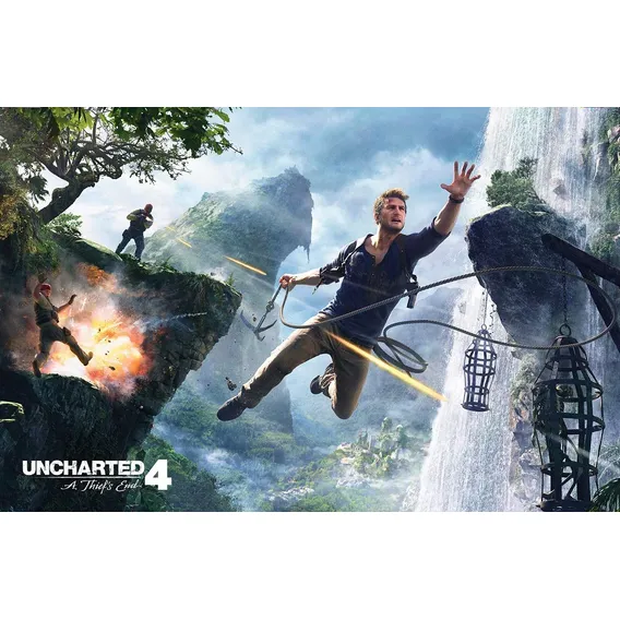 Pôster Gigante Uncharted 4 - Ed 23 Foto 1