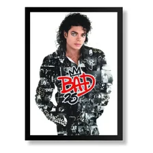 Poster Quadro Michael Jackson Moldura 33x43cm #10 Foto mini 1