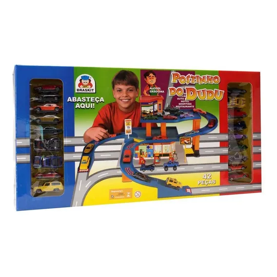 Postinho Do Dudu Com 16 Carrinhos Meninos - Braskit Foto 1