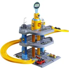 Posto Compatível Carrinhos Hotwheels Pista Cinza/amarelo Foto mini 2