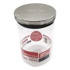 Pote A Vacuo 650ml Hermético Vidro Transparente Luxo Foto mini 2